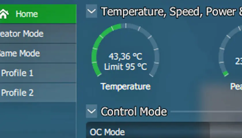 Monitorowanie temperatury procesora Ryzen 5 3600. Aktualna temperatura 43,36°C, limit 95°C. Optymalna jaką temperaturę powinien mieć procesor?