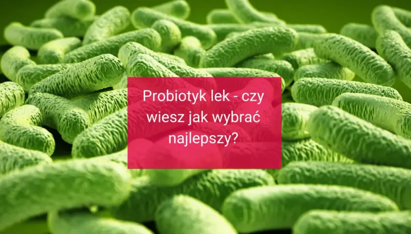 Probiotyk lek - czy wiesz jak wybrać najlepszy? Obraz przedstawia bakterie probiotyczne.