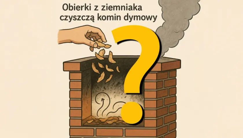 Rzucasz obierki z ziemniaka do komina, ale czy mąka ziemniaczana czyści komin? Wielki znak zapytania nad paleniskiem.