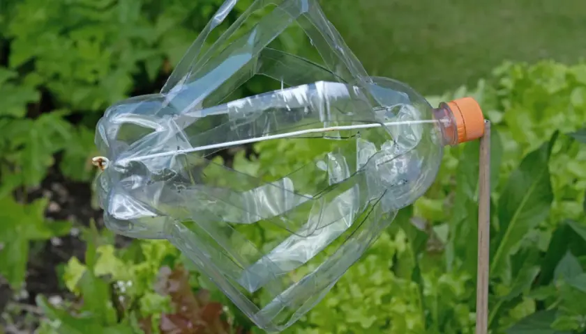 Jak zrobić wiatrak z butelki? Prosty projekt DIY z plastikowej butelki, który może ozdobić ogród.