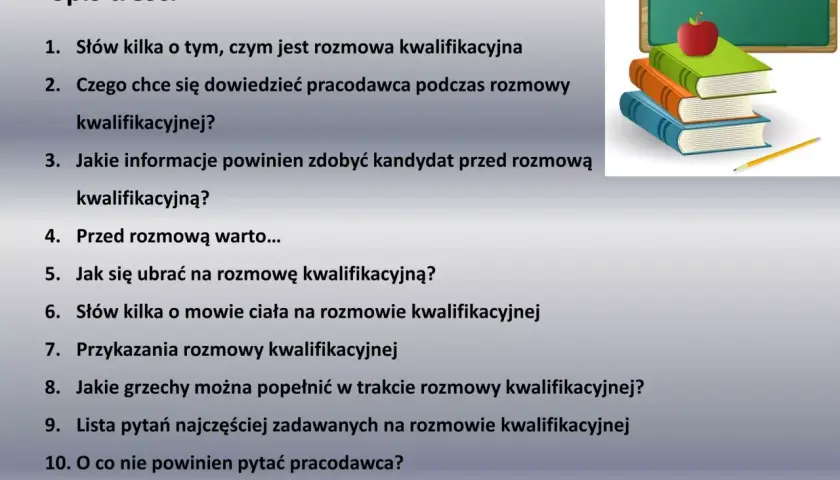 Spis treści do rozmowy kwalifikacyjnej: jak się przygotować, czego się dowiedzieć i jakie pytania zadać.