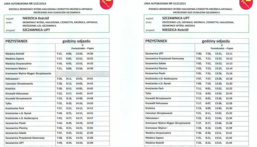 Rozkład jazdy: Niedzica Kościół - Szczawnica UPT, Sromowce Wyżne. Sprawdź bus cena i godziny odjazdu.