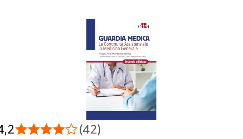 Copertina libro "Guardia Medica" sulla continuità assistenziale, con medici e pazienti. Utile per organizzare i turni guardia medica.