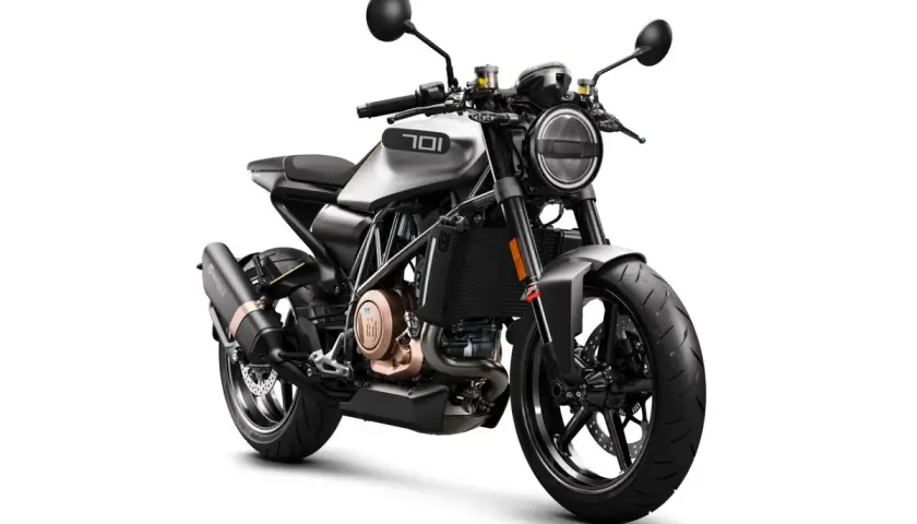 La Husqvarna Vitpilen 701, una motocicleta minimalista y ágil, lista para la aventura urbana.