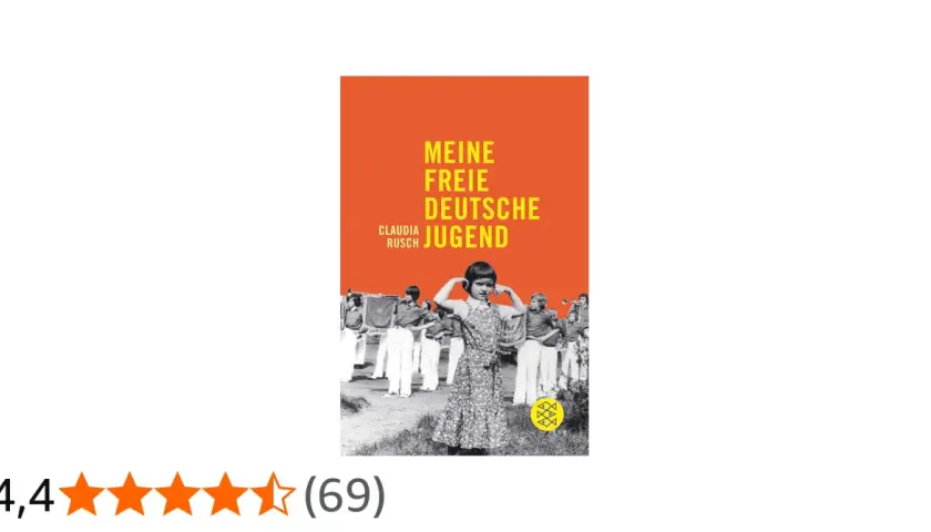 Cover von "Meine freie deutsche Jugend" von Claudia Rusch. Ein Mädchen hält sich die Ohren zu, umgeben von anderen Jugendlichen.
