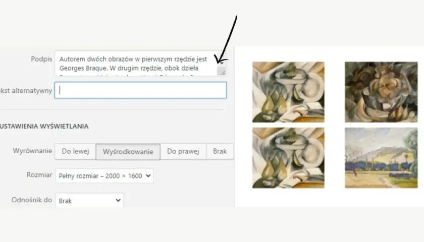 Obrazy w stylu kubistycznym, autorstwa Georges'a Braque'a. Wpisz tekst alternatywny dla dzieł.