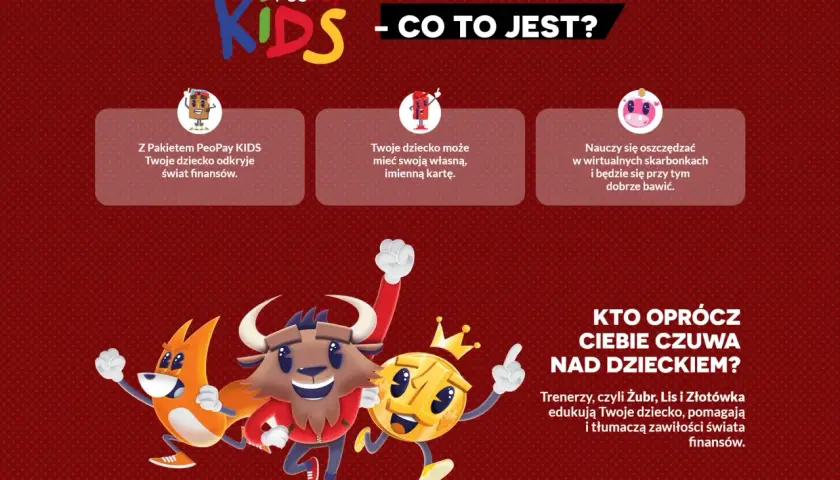 Konto dla dziecka PeoPay KIDS: odkrywanie finansów, własna karta i nauka oszczędzania przez zabawę.
