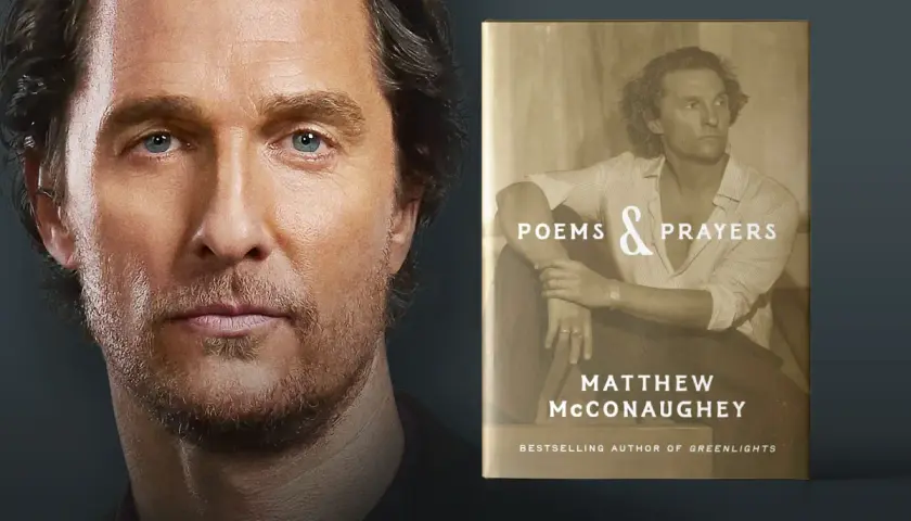 Matthew McConaughey prezentuje swoją nową książkę "Poems & Prayers".