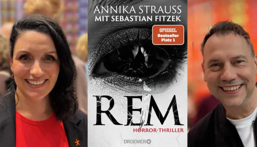 Annika Strauss und Sebastian Fitzek präsentieren ihr neues Buch "REM", einen Spiegel-Bestseller.