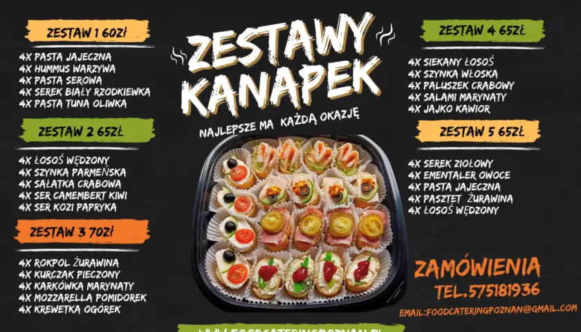 Zestawy kanapek w Poznaniu. Różnorodne smaki, idealne na każdą okazję. Zamów już dziś!