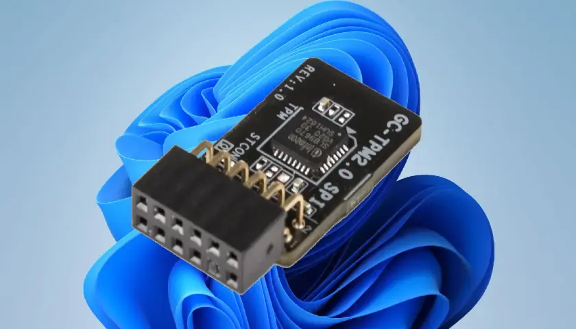 Moduł GC-TPM2.0 SPI z chipem Infineon, kluczowy element dla bezpieczeństwa systemu Windows 11.