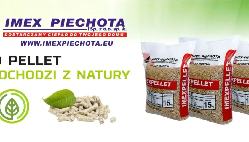 Imex Pellet - cennik. Worki z pelletem drzewnym od Imex Piechota, idealne do ogrzewania.