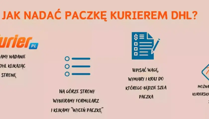 Jak nadać paczkę kurierem DHL? Kliknij na stronę AlleKurier, wpisz wagę, wymiary i kraj docelowy. Przesyłki zagraniczne nawet o 70% taniej!