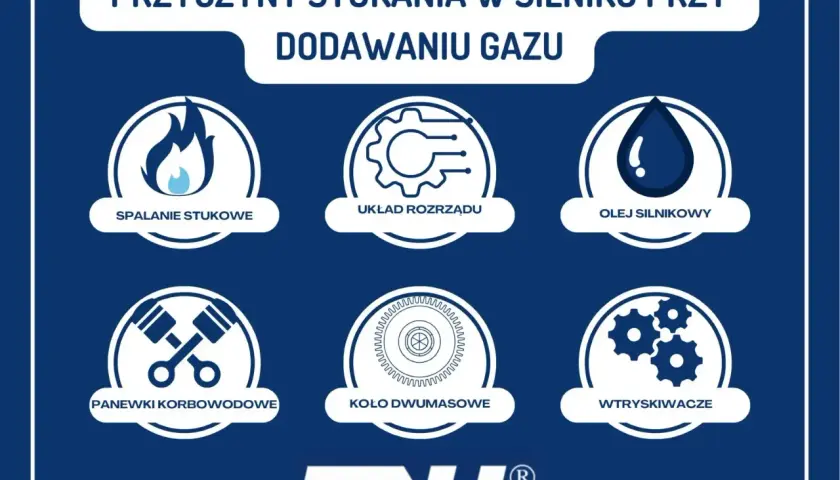 Przyczyny stukania w silniku przy dodawaniu gazu: spalanie stukowe, układ rozrządu, olej silnikowy, panewki korbowodowe, koło dwumasowe, wtryskiwacze.