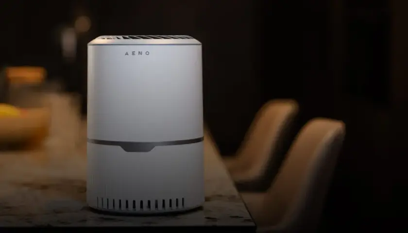 Ionizador de aire AENO para que sirve: purifica el ambiente, eliminando olores y alérgenos para un hogar más saludable.