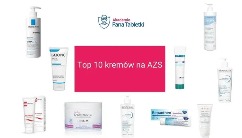 Krem na atopowe zapalenie skóry - zobacz ranking najlepszych produktów. Na zdjęciu m.in. La Roche-Posay, Bioderma, Avene.