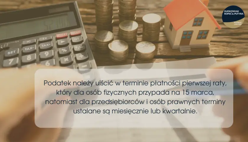 Podatek od nieruchomości: Co ile się płaci? Terminy, raty, kary.