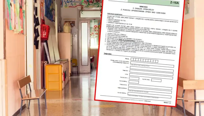 Wniosek o zasiłek opiekuńczy nad zdrowym dzieckiem. Wypełnij formularz ZUS Z-15A, aby ubiegać się o świadczenie.