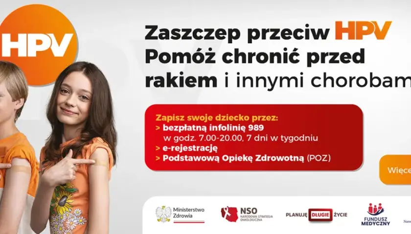 Dzieci z plastrami po szczepieniu HPV. Informacja o bezpłatnej szczepionce i refundacji.