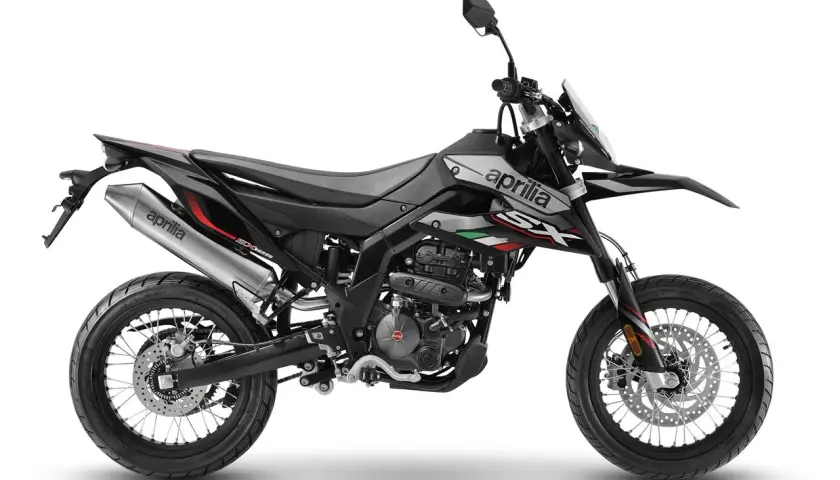 Aprilia SX 125, una moto enduro ágil y deportiva, lista para la aventura en cualquier terreno.