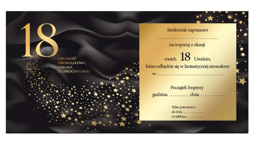 Niezapomniane zaproszenie na 18. urodziny: Wzory, teksty, porady