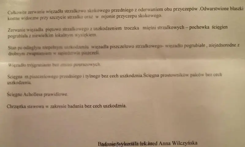Jak opisać skręcenie stawu skokowego dla PZU? Maksymalizuj odszkodowanie!