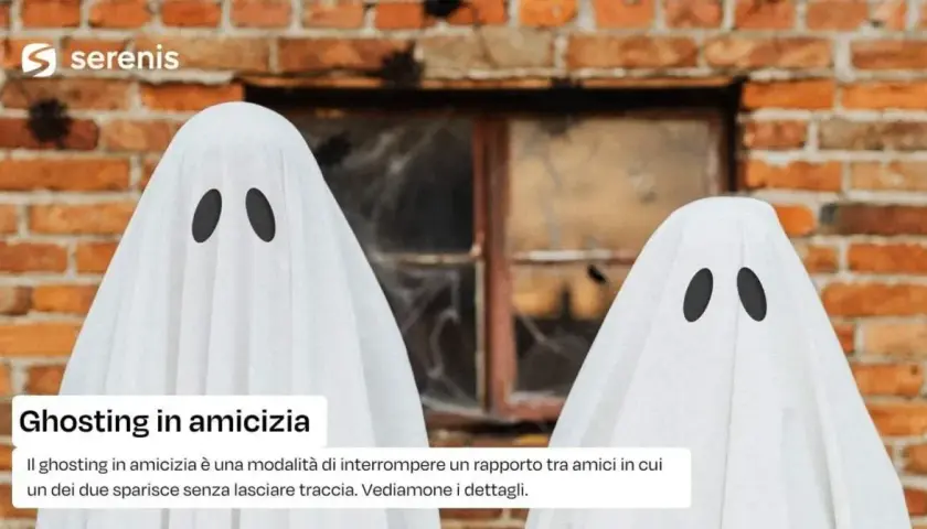 Due amici, vestiti da fantasmi, affrontano il "ghosting in amicizia", una sparizione improvvisa che lascia senza parole.