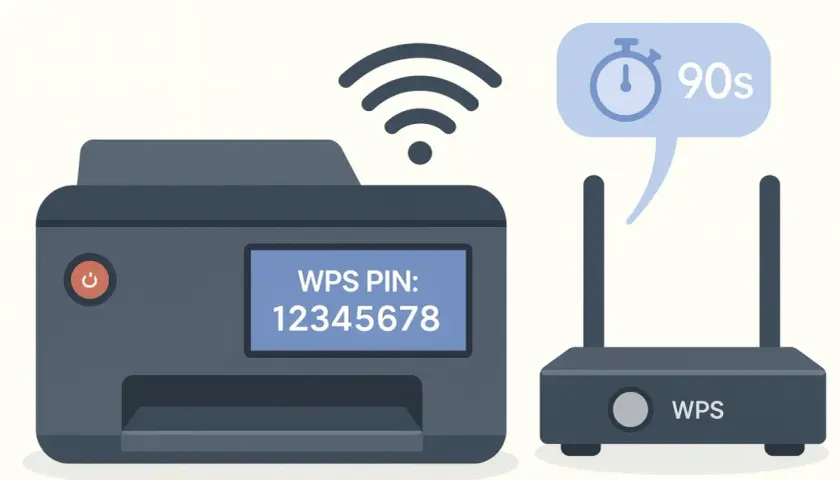 Jak wydrukować hasło do drukarki HP? Wyświetlony kod WPS na drukarce i routerze pomoże połączyć urządzenia.