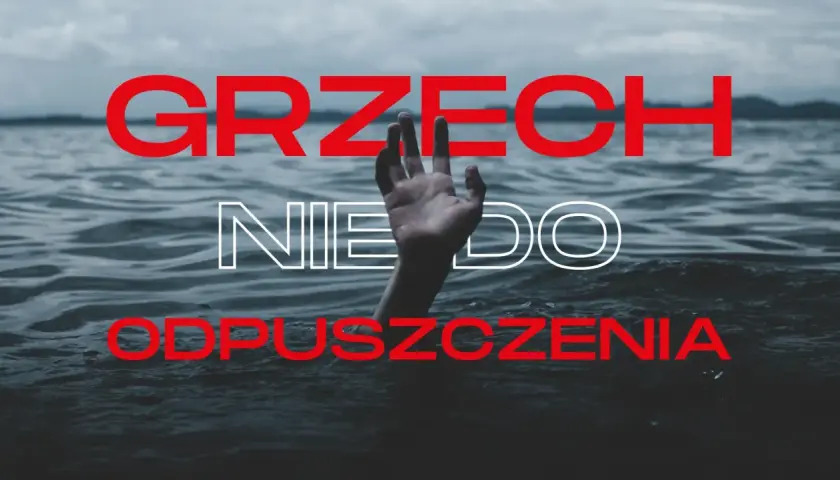 Dłoń wystająca z wody, symbolizująca grzechy przeciwko duchowi świętemu, które są nie do odpuszczenia.