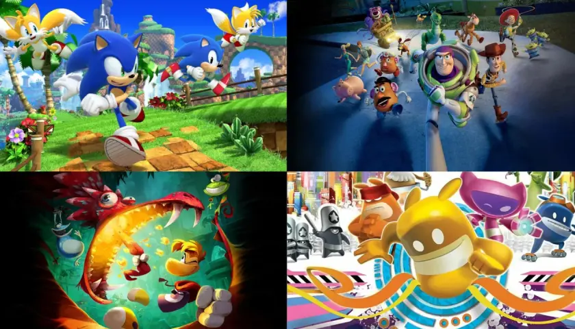 Sonic, Buzz Lightyear, Rayman i inne postacie z najlepszych gier na Xbox 360.