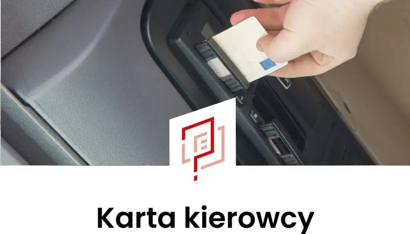 Wkładanie karty kierowcy do tachografu. Wniosek o kartę kierowcy jest ważny.