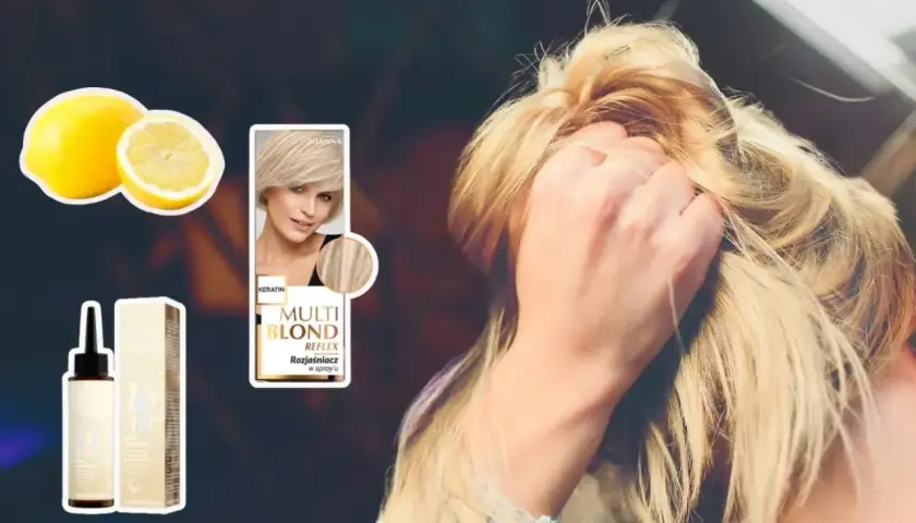 Cytryna na włosy? Joanna Multi Blond Reflex rozjaśniacz w sprayu i cytryna dla naturalnego blasku.