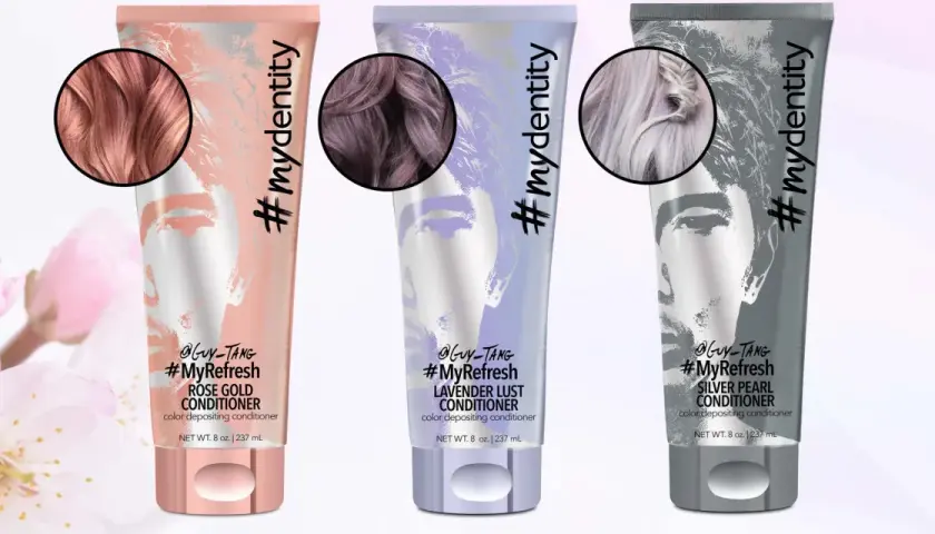 Trzy odżywki #MyRefresh: Rose Gold, Lavender Lust i Silver Pearl. Idealne, by odświeżyć kolor włosów i nadać im nowy blask.