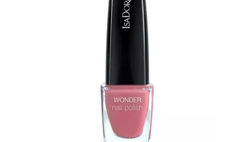En flaska rosa Isadora Wonder nail polish, quick dry.