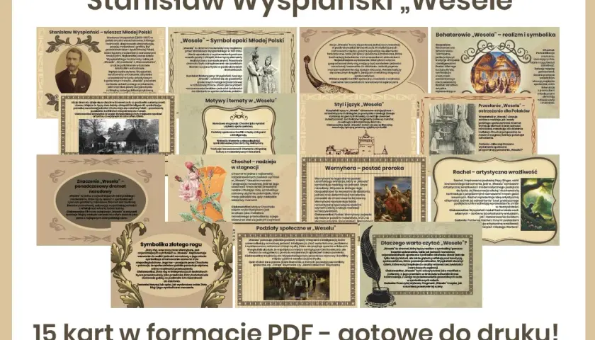 Wesele streszczenie krótkie: Stanisław Wyspiański, symbol epoki Młodej Polski, ukazuje w dramacie społeczne napięcia i potrzebę narodowej jedności.
