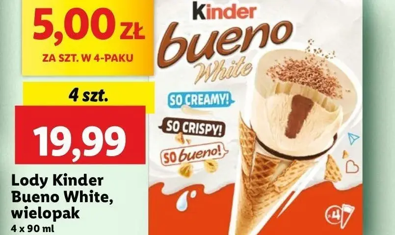 Gdzie kupić lody Kinder Bueno? Sprawdź dostępność w sklepach