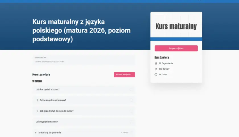 Polski literacki tekst kultury: klucz do matury? Analiza krok po kroku