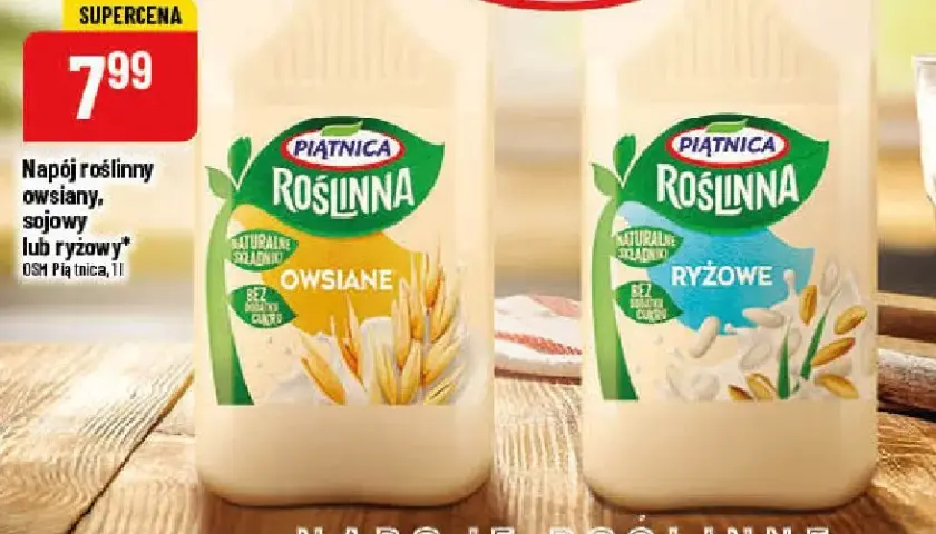 Gdzie kupić napoje roślinne Piątnica? Ceny i promocje w sklepach