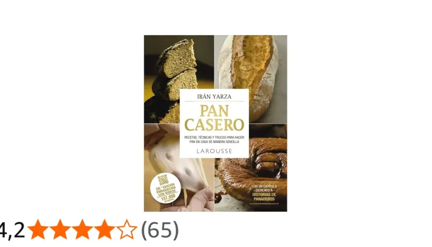 Libro "Pan Casero" de Ibán Yarza, con recetas y trucos para hacer pan en casa. Incluye historias de panaderos.