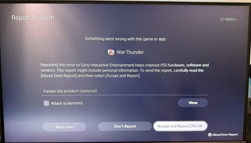 CE-108255-1 na PS5? Sprawdzone sposoby na błąd aplikacji