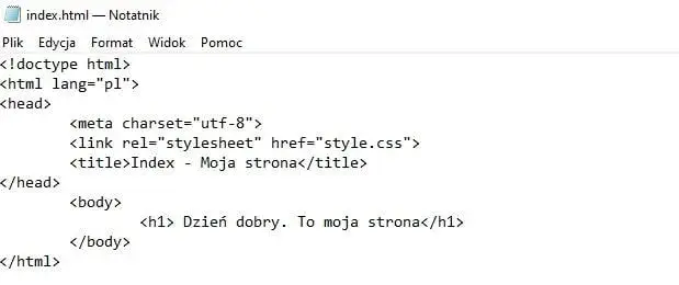 Szybkie tworzenie strony internetowej HTML - krok po kroku