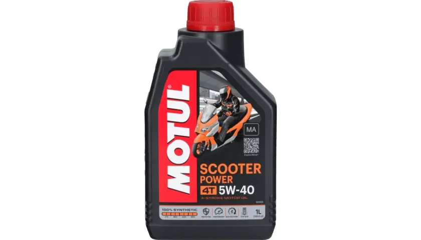 Olej Motul Scooter Power 5W-40 to dobry wybór dla Twojego skutera, zapewniający ochronę i wydajność.