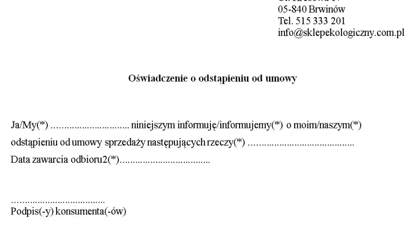 Jak wypełnić formularz odstąpienia od umowy i uniknąć problemów