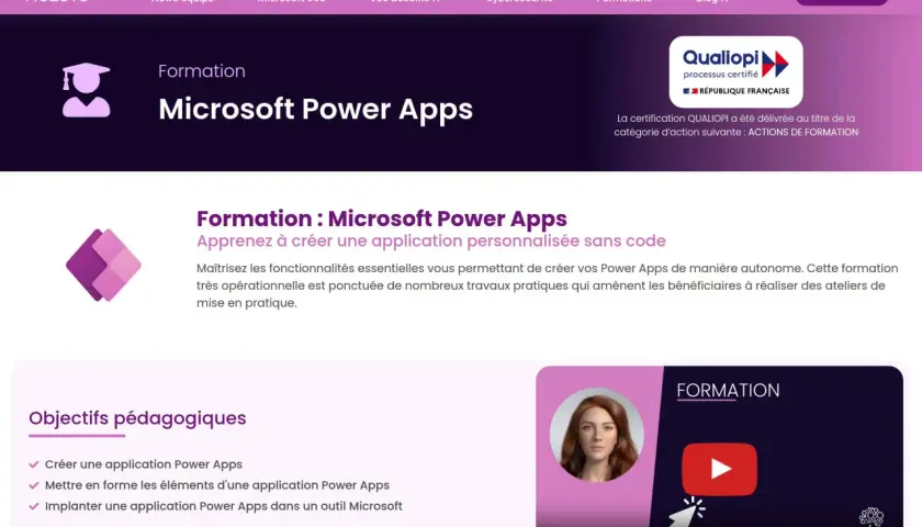 Formation Microsoft Power Apps : apprenez à créer une application personnalisée sans code. Maîtrisez les fonctionnalités pour vos Power Apps.