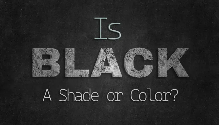 Il nero: come si forma? Testo su sfondo scuro chiede se il nero è un'ombra o un colore.