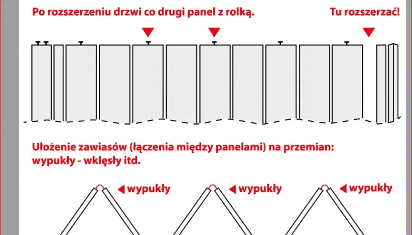 Jak zamontować drzwi harmonijkowe bez błędów - krok po kroku
