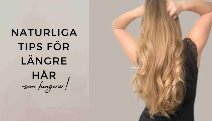 Naturliga tips för hur man får långt hår som fungerar. En kvinna med långt, blont hår.