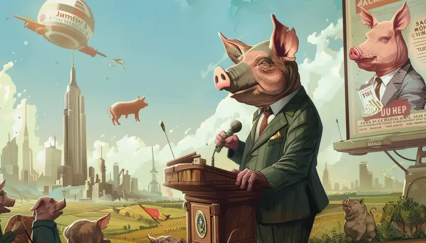 Folwark zwierzęcy: Czy Orwell przewidział dzisiejszą politykę?