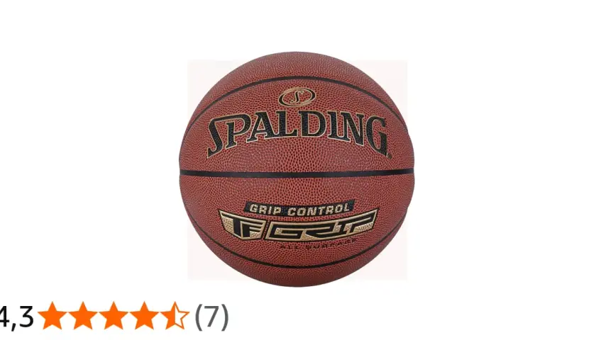 Pomarańczowa piłka do koszykówki Spalding z napisem "GRIP CONTROL" zapewniającym pewny chwyt.