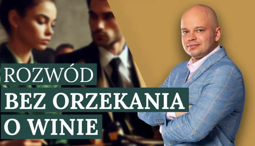 Odkryj sekrety projektu ustawy o łatwiejszych rozwodach bez orzekania o winie. Na zdjęciu mężczyzna w garniturze i para w tle.